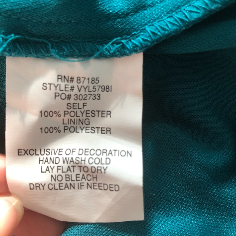 RUBY ROX Teal Bubble Hem Dress π¦π - Picture 6 of 6
